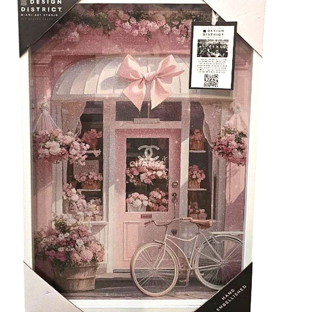 Design District Chanel Spring Flower Shop Framed Wall Decor